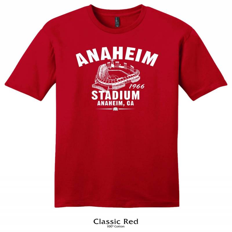 Crushtee Anaheim Stadium 1966 Baseball Tee Shirt Home of Your Los Angeles Angels Any 2 Tees For 33 Long Sleeve Hoodie