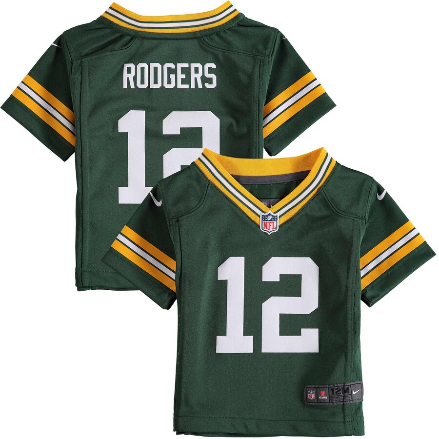 Aaron Rodgers Green Bay Packers Nike Infant Team Color Game Jersey – Green