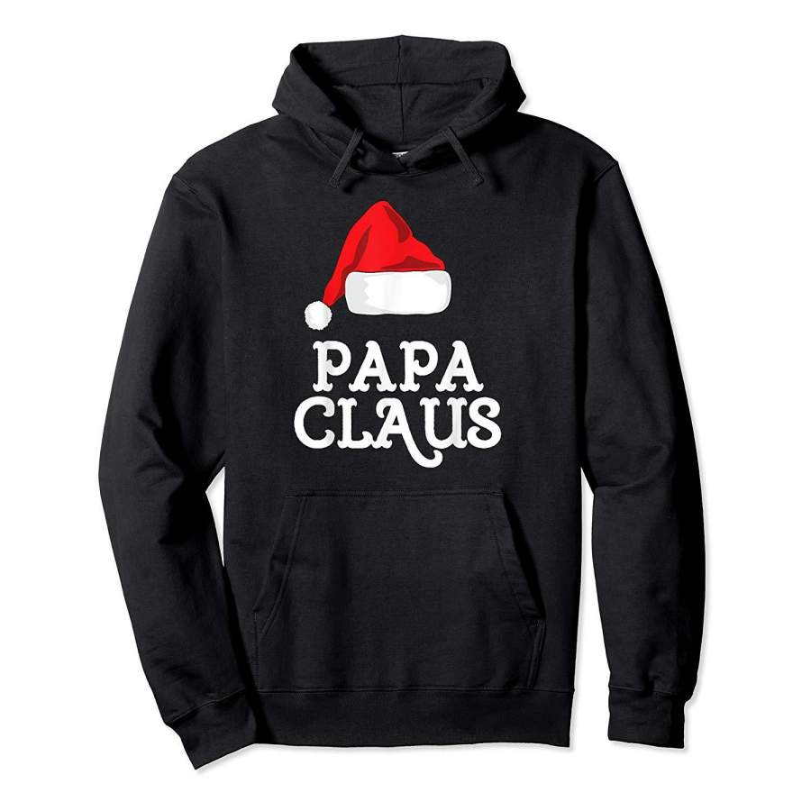 Papa Claus Christmas Family Matching Pajama Hat Hoodie Premium Tee