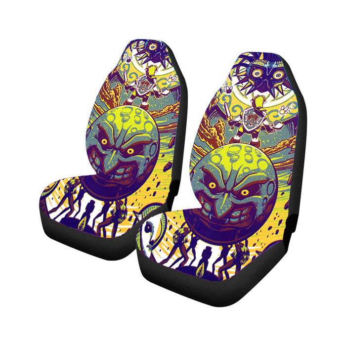 Zelda Vs Majora Mask In Nebula Space Car Seat Covers