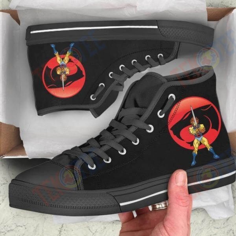 Mens Womens Thundercats Lion O High Top Vans Shoes TMT607