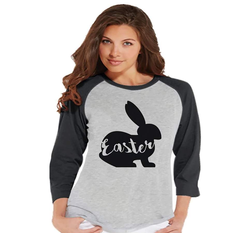 7 ate 9 Apparel Womens Easter Bunny t-shirt