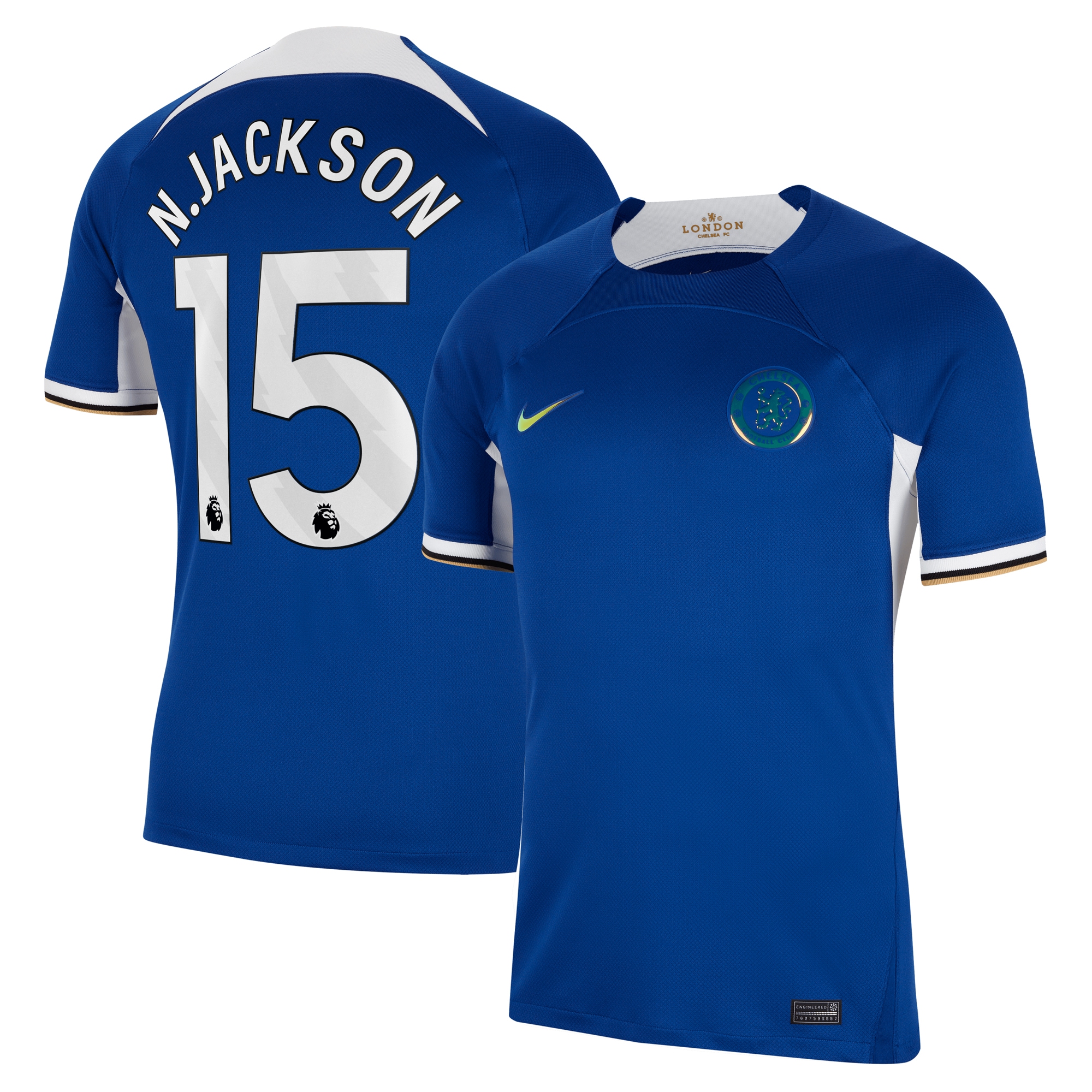 Nicolas Jackson Chelsea 2023/24 Home Stadium Replica Jersey – Blue