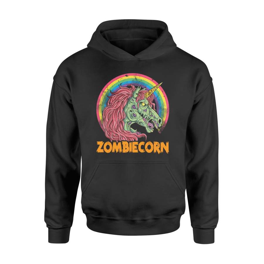 Zombiecorn Zombie Unicorn Tshirt Halloween Women Rainbow – Standard Hoodie