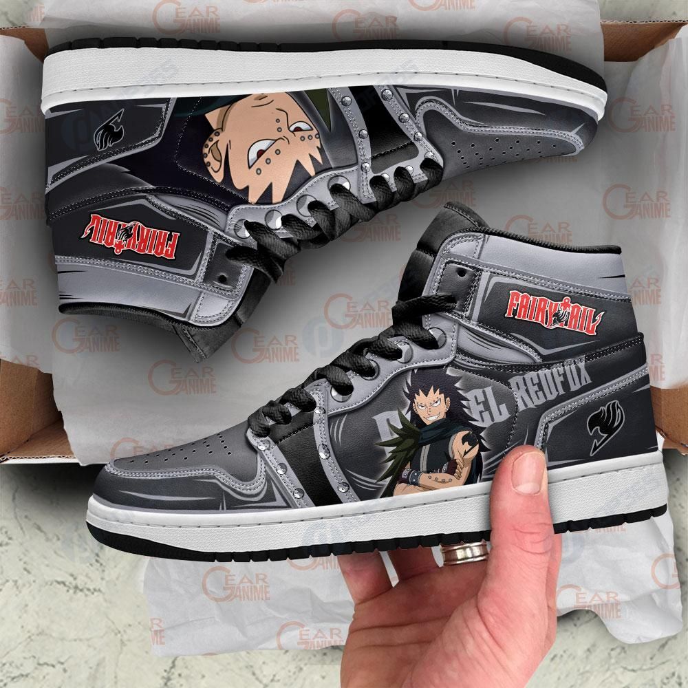 Gajeel Redfox Sneakers Fairy Tail Anime Shoes Mn11 Air Jordan 13 Shoes Hajd2403263