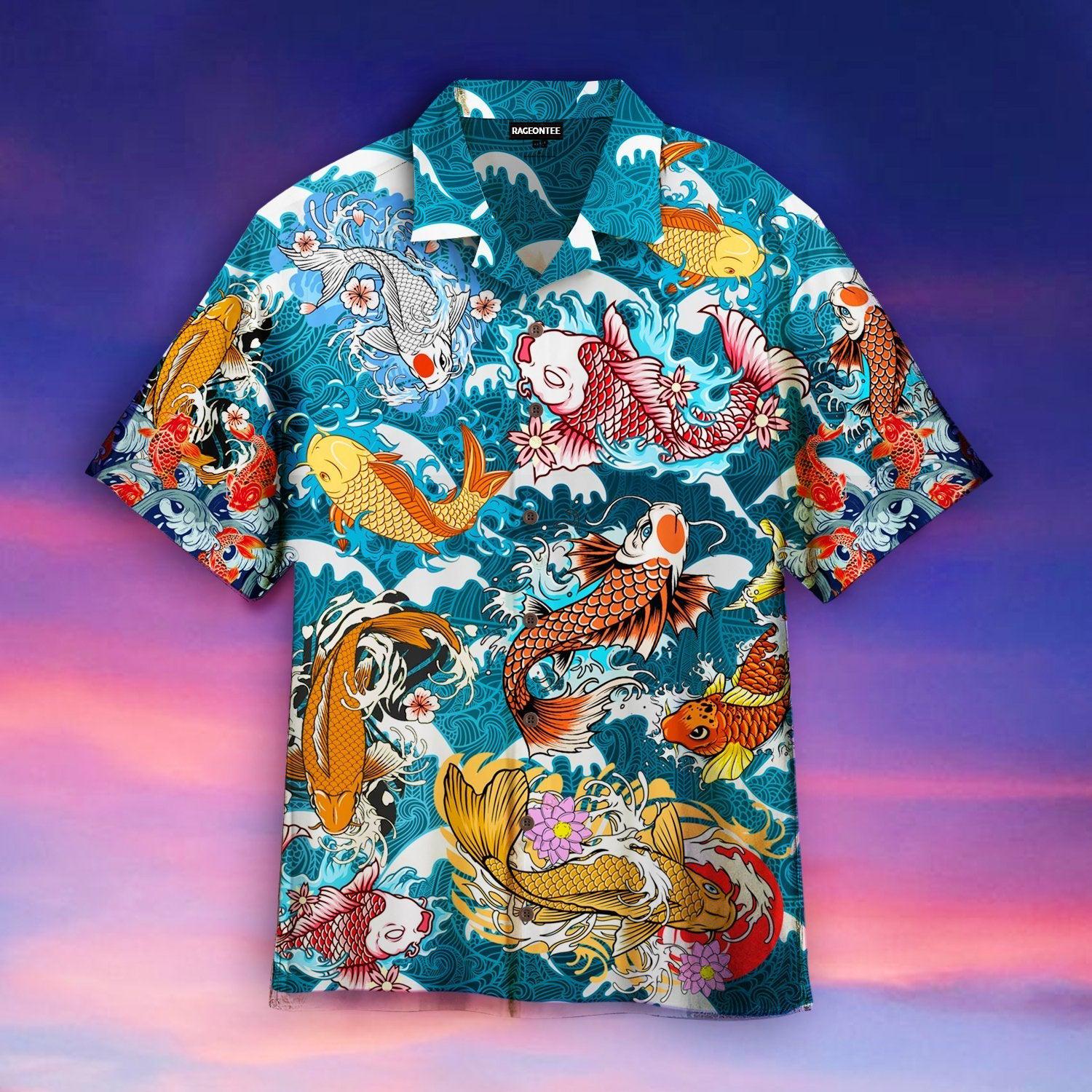 Koi Fish Hawaii Shirt For Men Women Ha55679