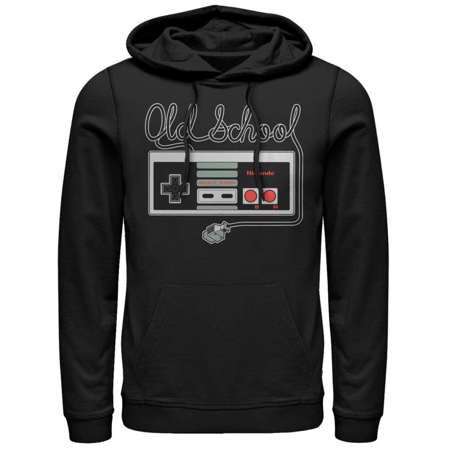 Nintendo Men’s Old School NES Controller  Lightweight Hoodie