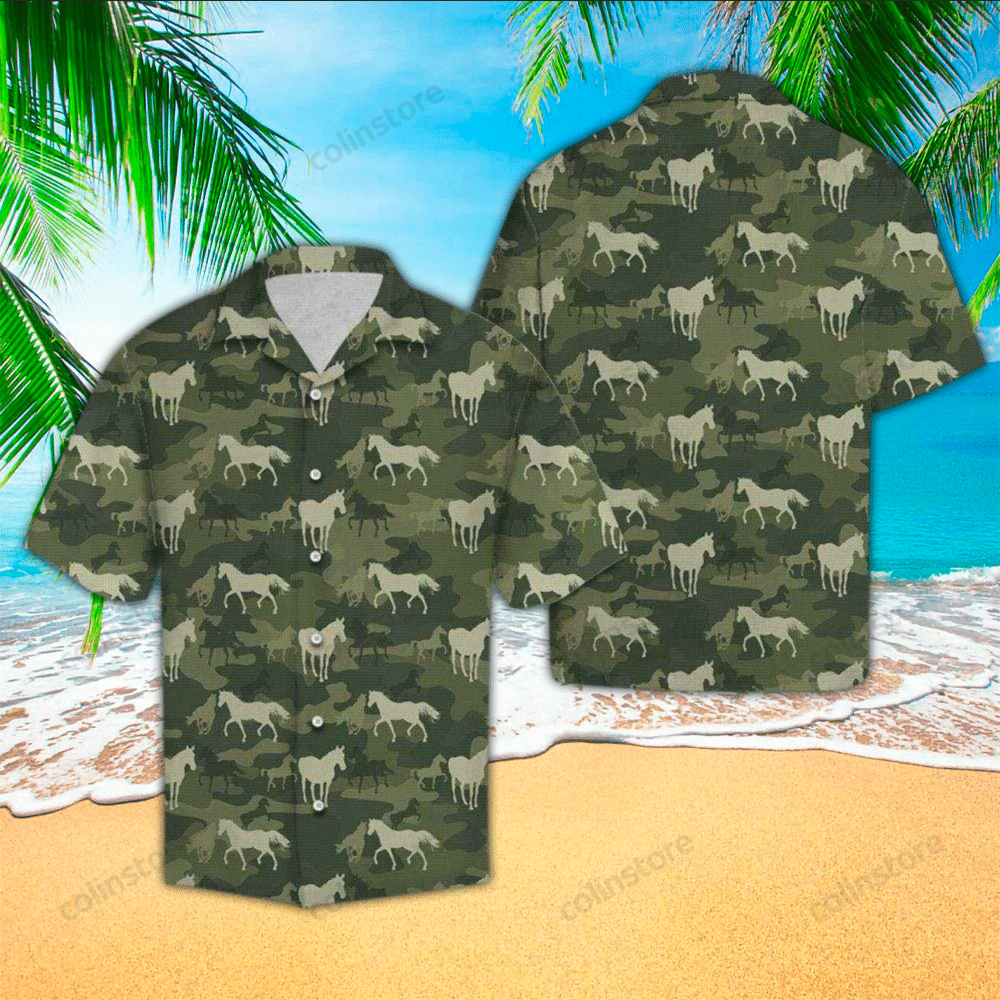 Camo Hawaii Lover Shirt Aloha Ha24016