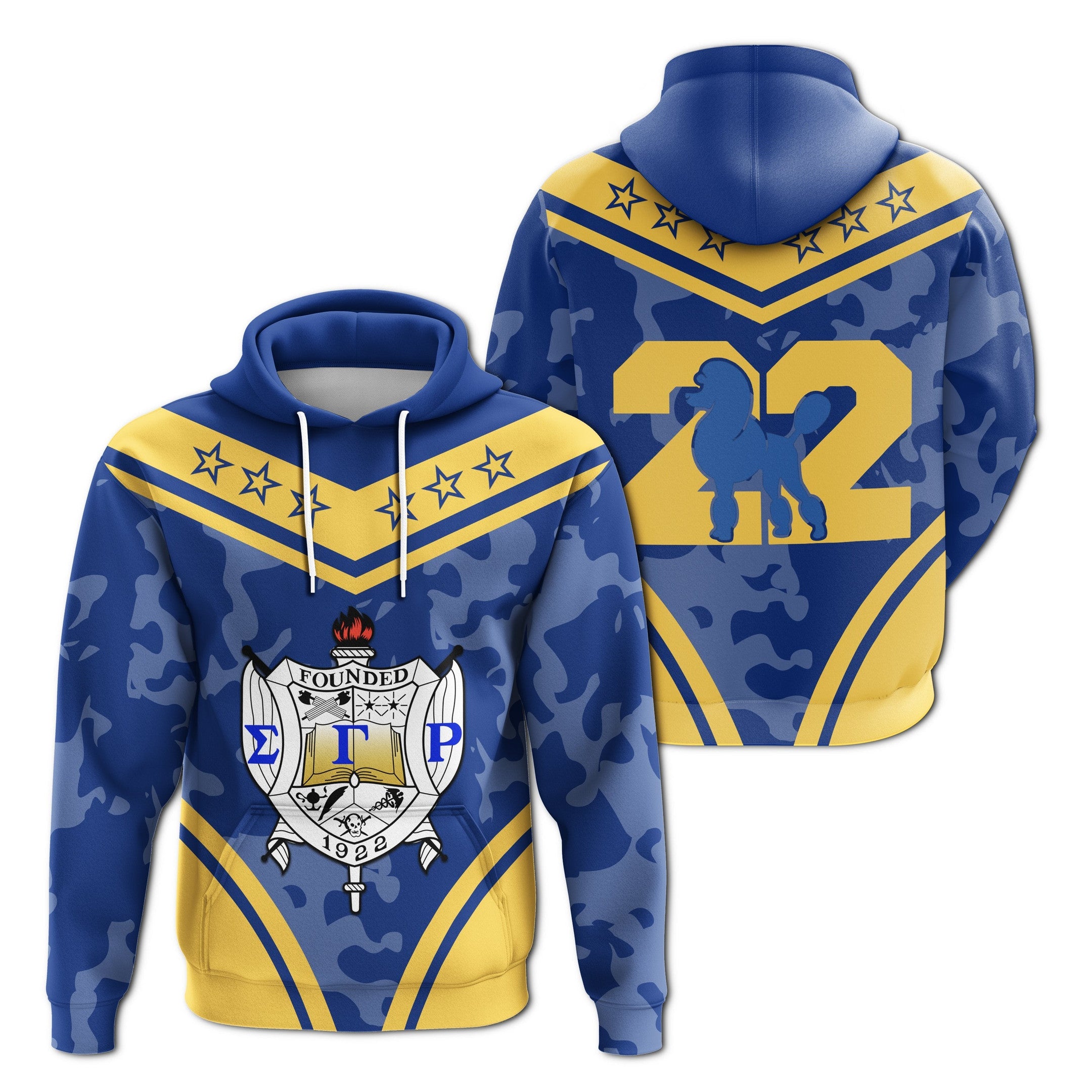 Sorority Hoodie – Sigma Gamma Rho Camouflage Pullover Hoodie