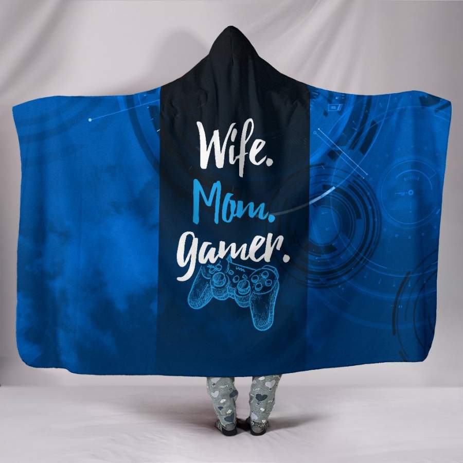 Wife Mom Gamer PS Hooded Blanket – gaming bestseller