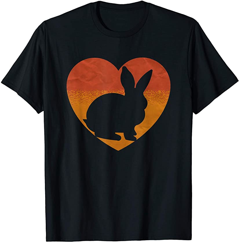 Bunny Shirt For Women Men Kids Retro Vintage Rabbit 80s T-Shirt