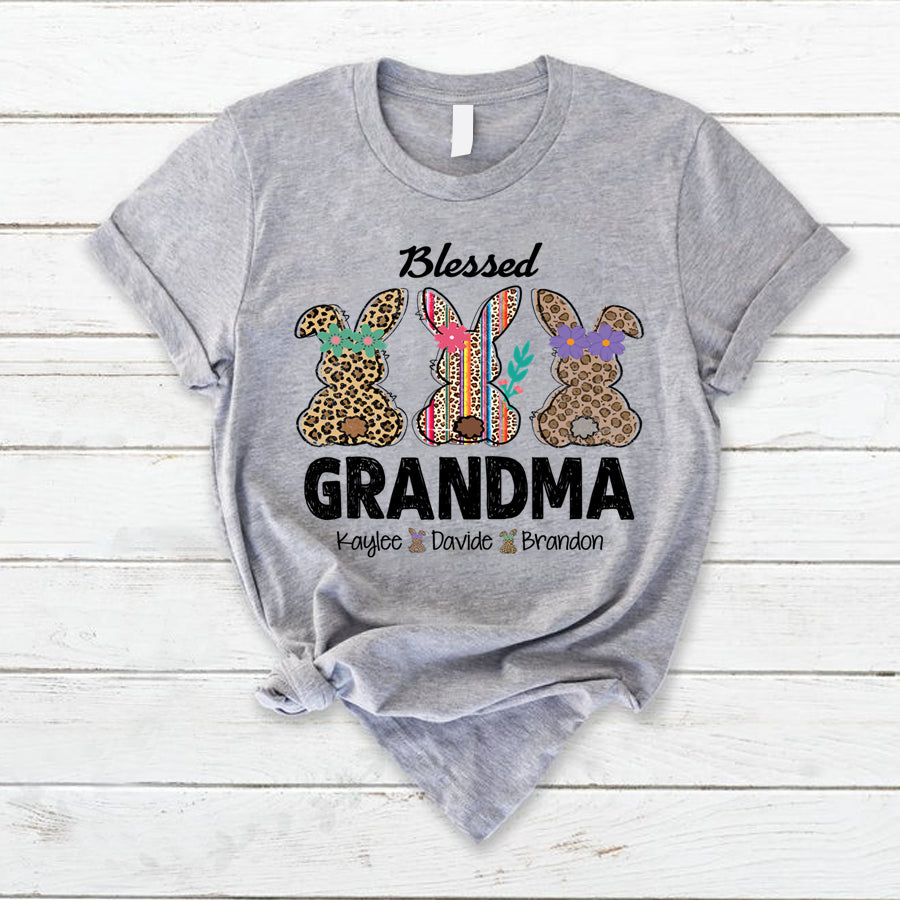 Blessed Grandma Leopard Easter Shirt