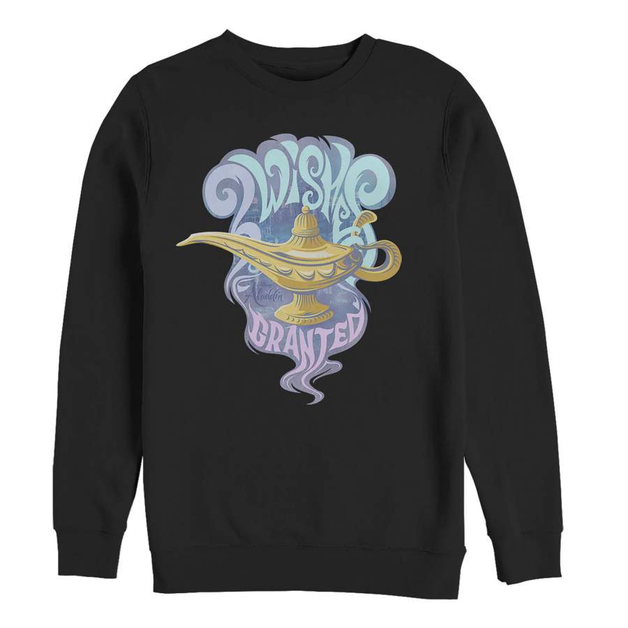 Aladdin Men’s Vintage 3 Wishes Sweatshirt