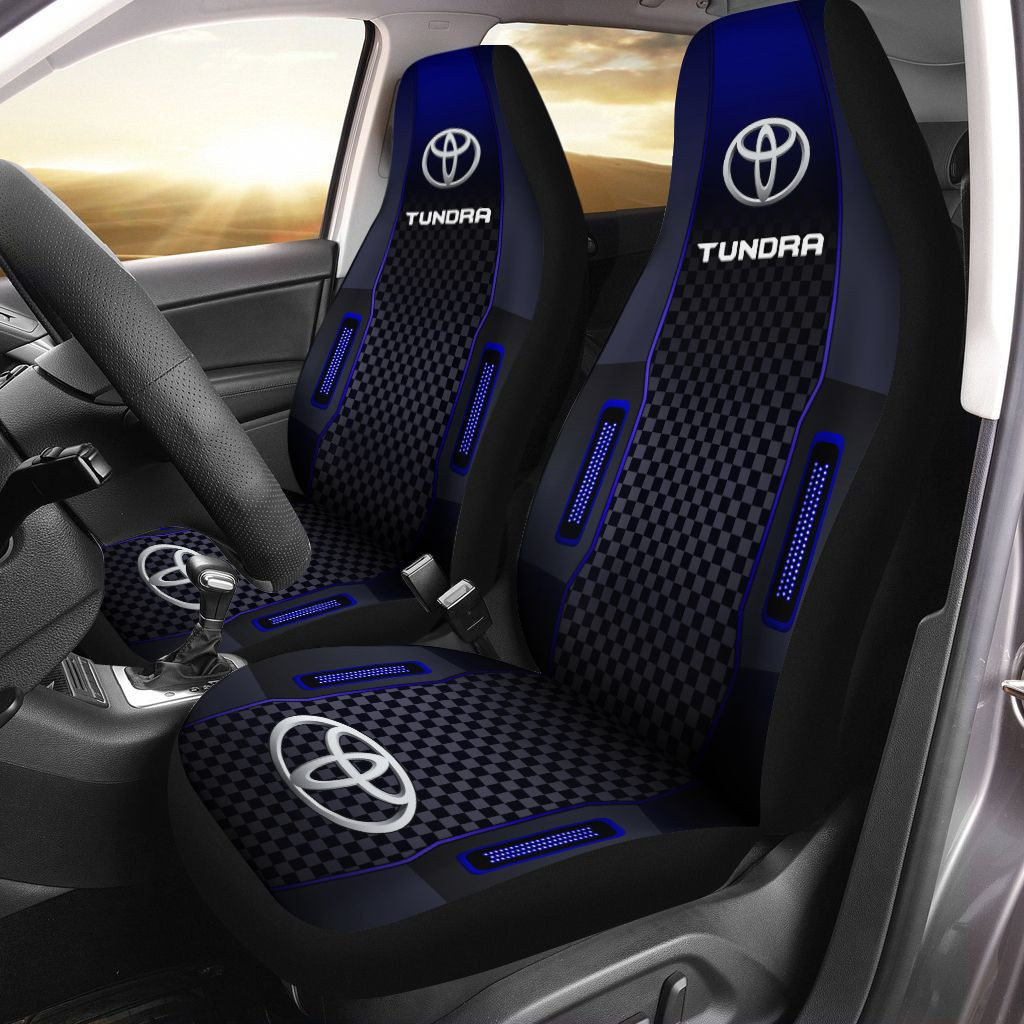 Toyota Tundra Car Seat Cover (Set Of 2) Ver 1 (Blue)