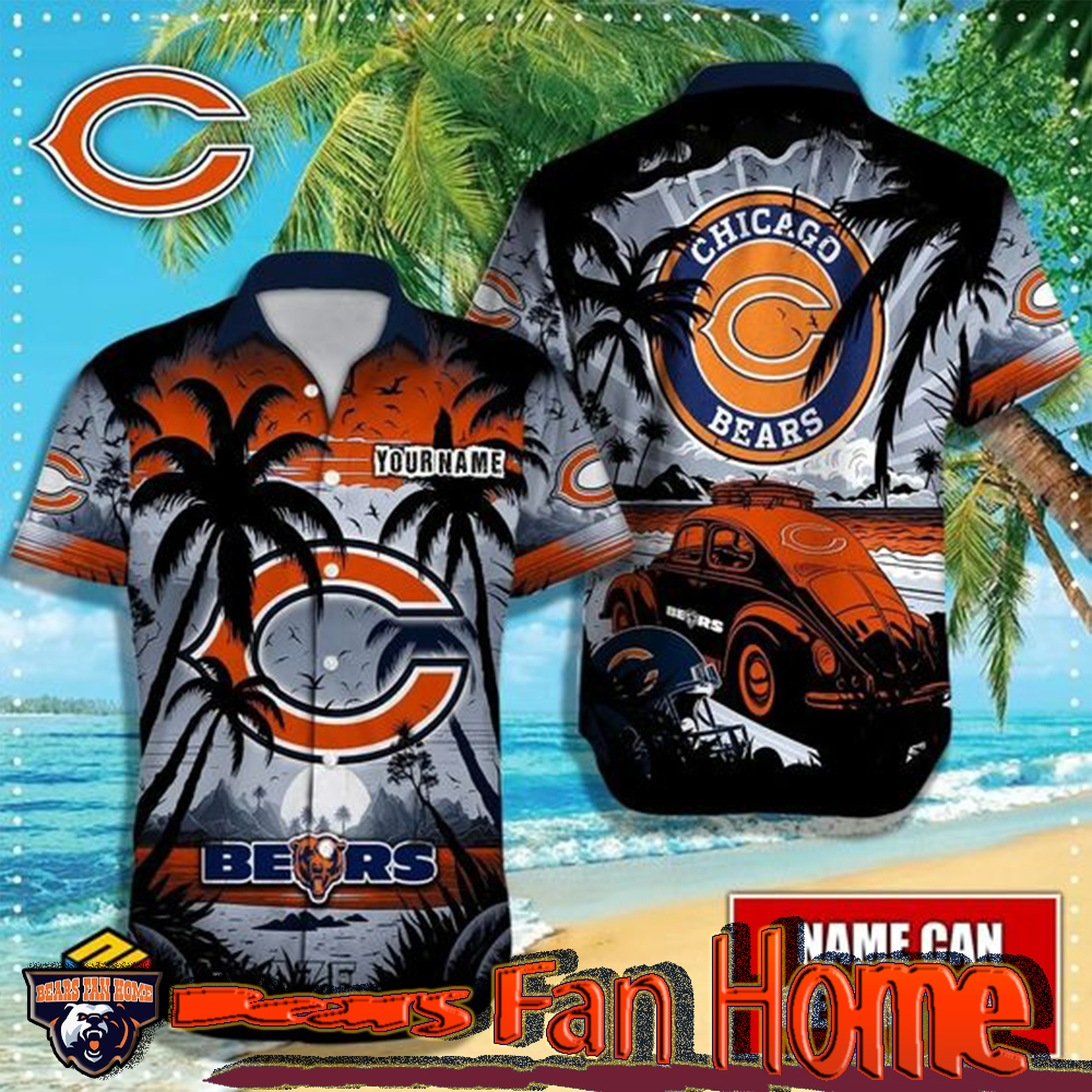 Chicago Bears Menæ Classic 3D Graphics Hawaiian Shirt Gift For Fan 2023