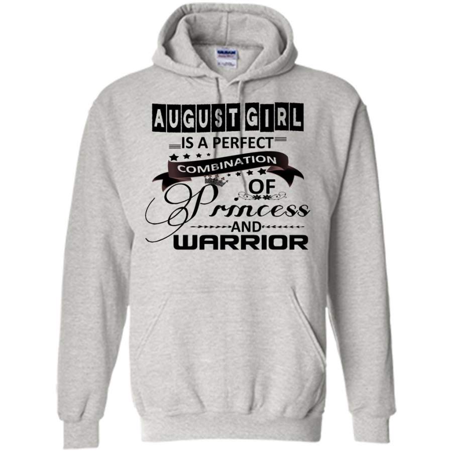 August Girl Is A Perfect Combination Of Princess And Warrior – Gildan Heavy Blend Hoodie