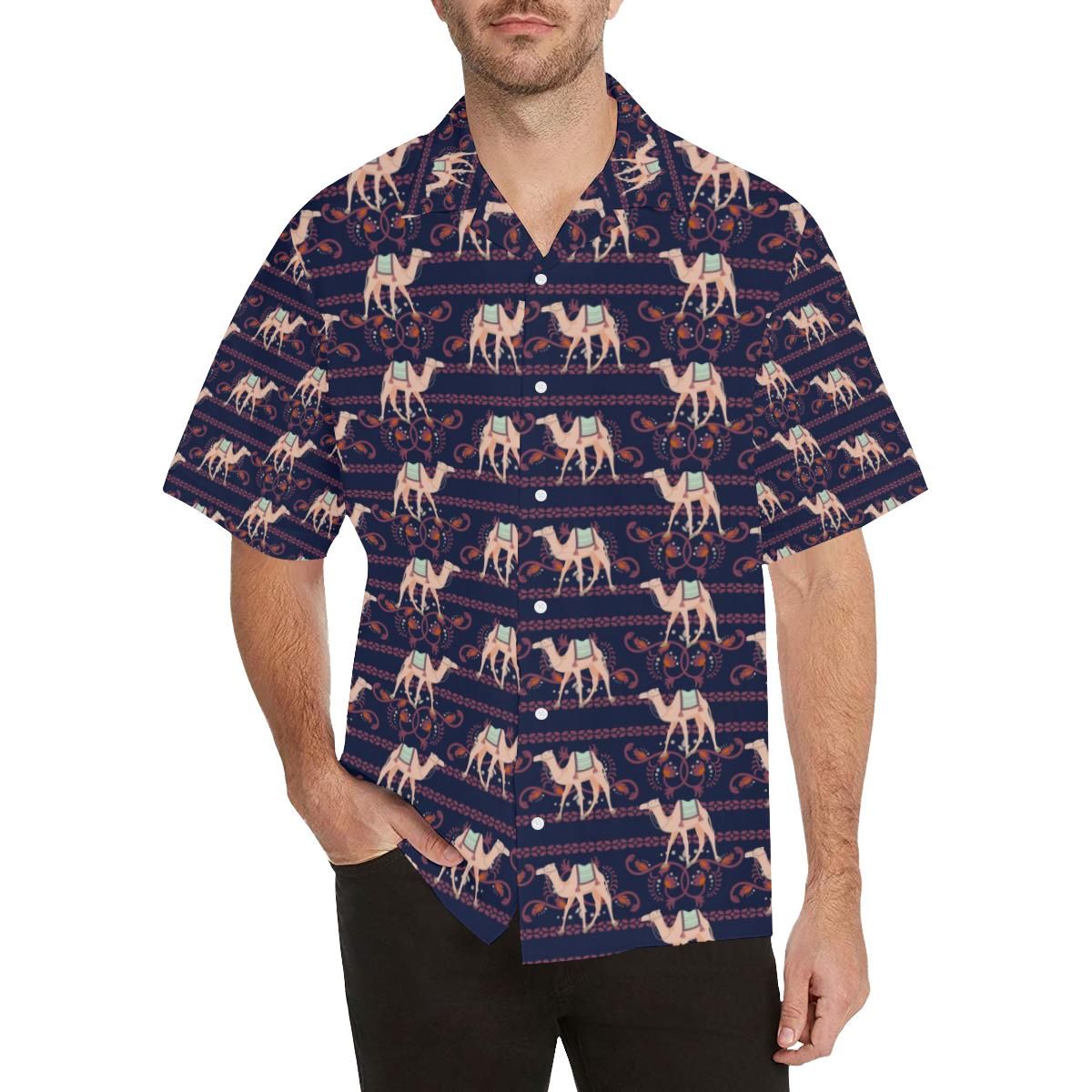 Camel Pattern All Over Print Hawaii Shirt Ha40459