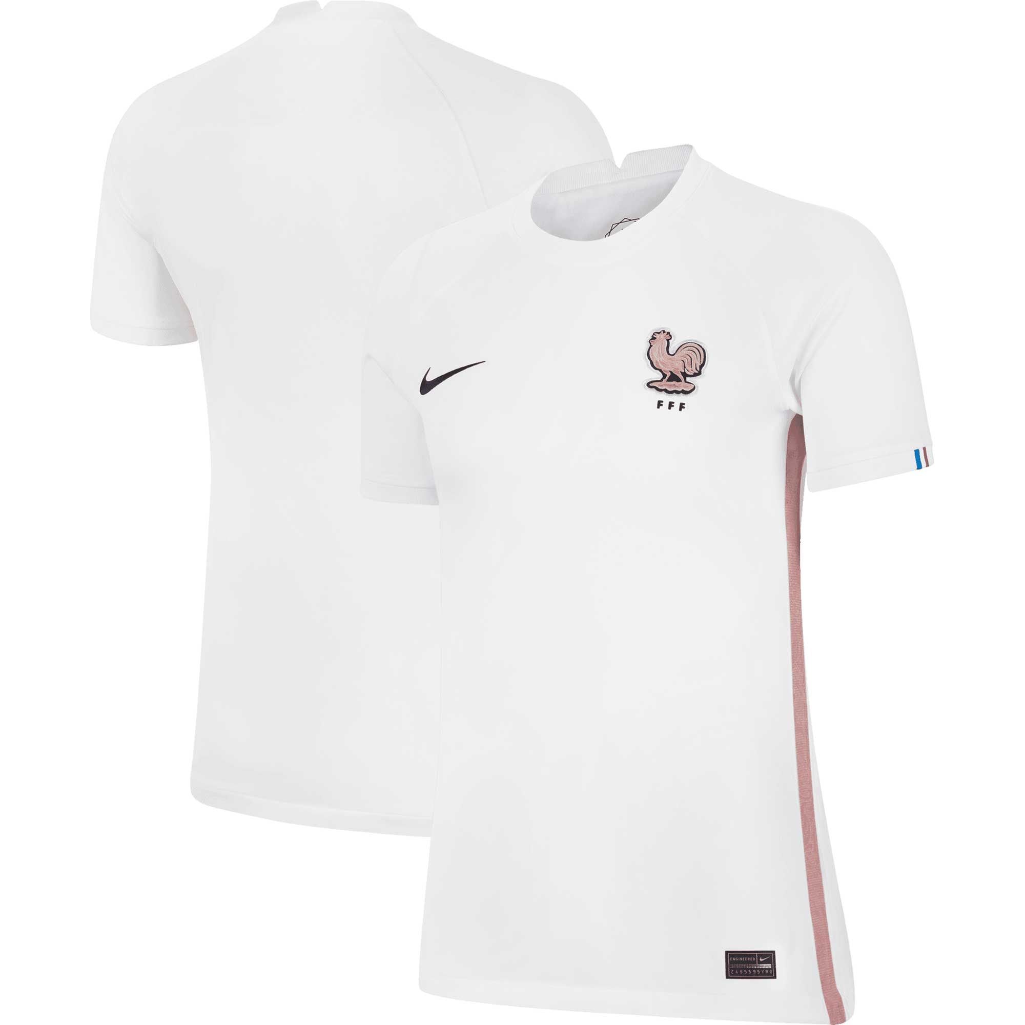 France Women's National Team Women's 2022/23 Away Replica Blank Jersey – White