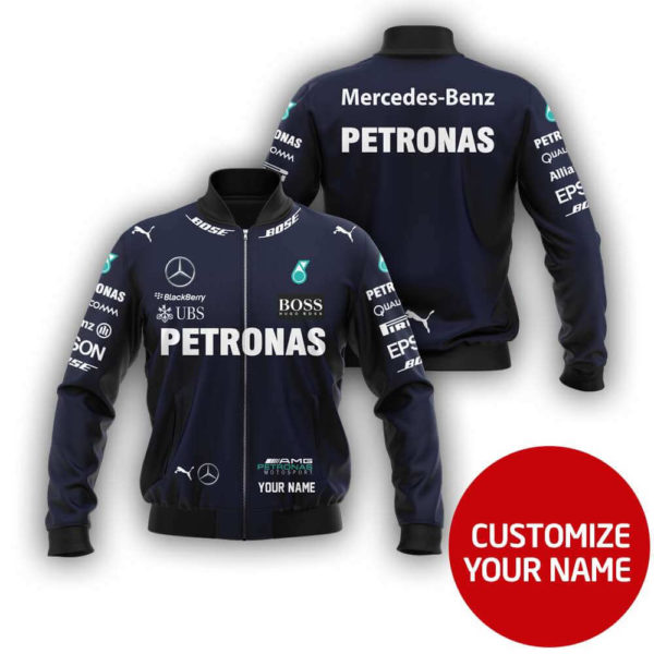 Custom Name Bomber Jacket Mercedes, Mercedes 3D Spring Autumn, Mens Casual Jacket, Car Sports Vh31