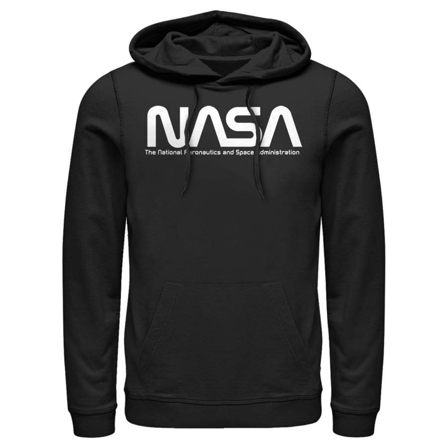 NASA Men’s Text Simple Logo  Lightweight Hoodie