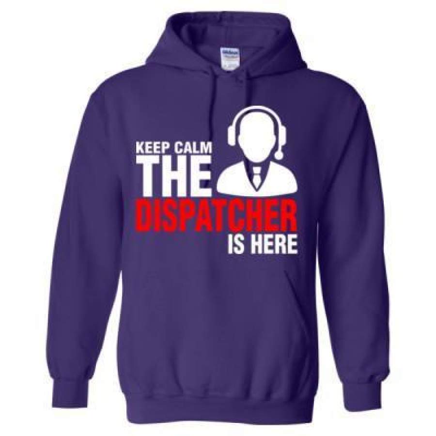 AGR Keep Calm The Dispatcher Is Here – Heavy Blend™ Hooded Sweatshirt