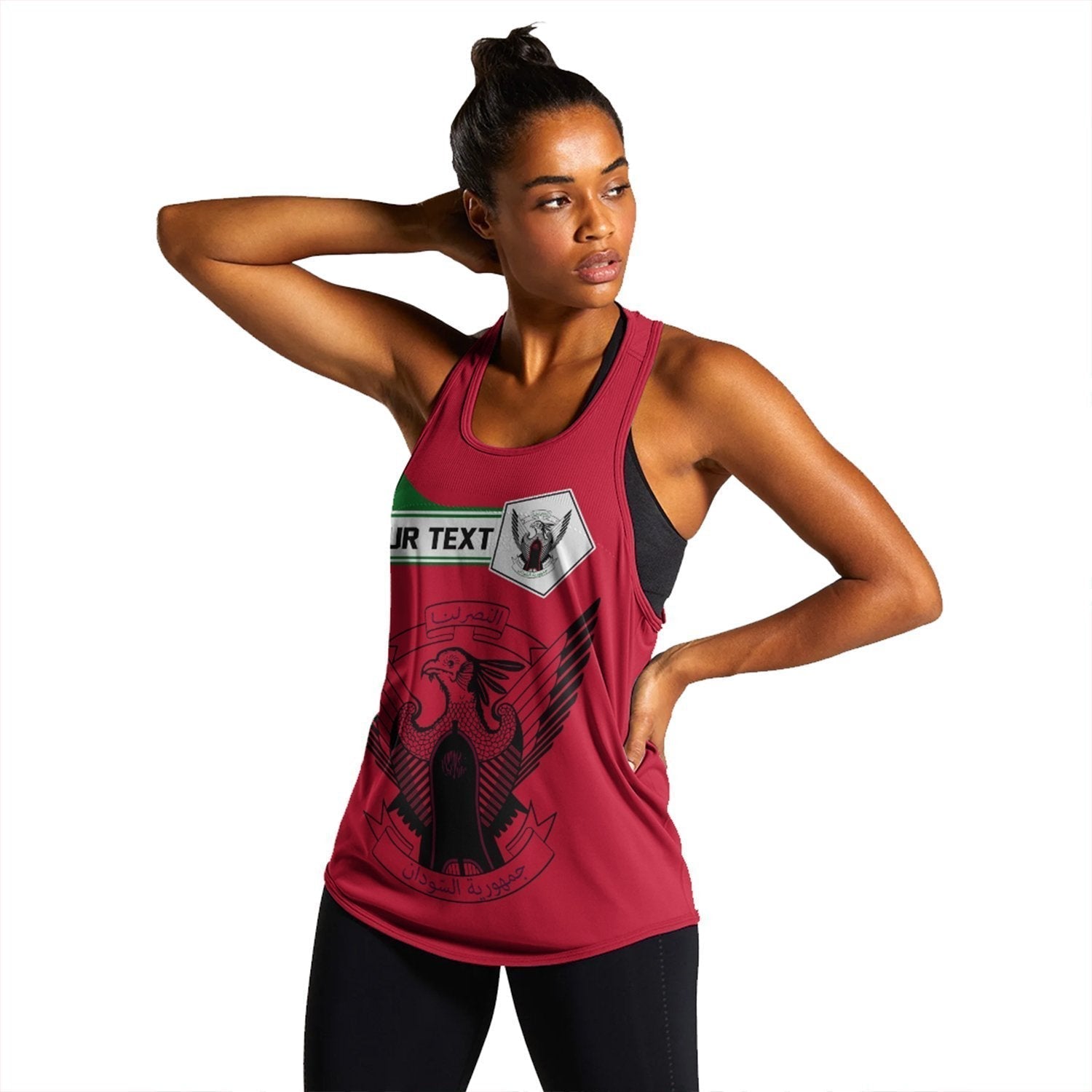 (Custom) African Tank Top – Sudan Women’S Racerback Tank Pentagon Style