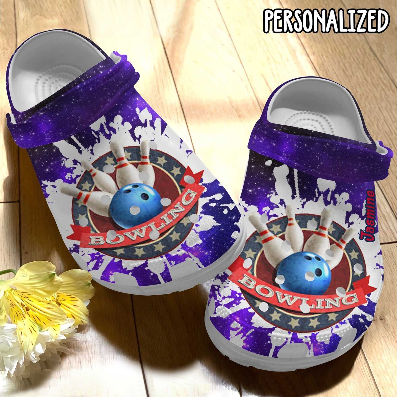 Bowling Personalized Clog, Custom Name, Text Bowling Passion, Fashion Style For Women, Men, Kid, Print 3D