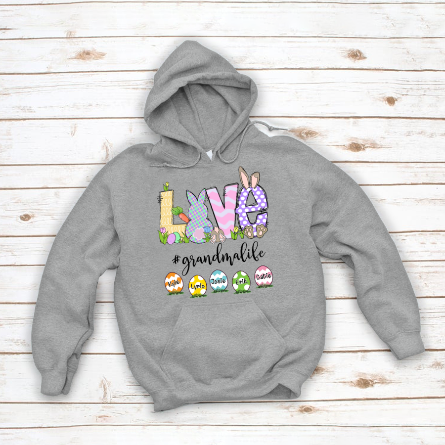 Personalized Love Grandma Easter Hoodie