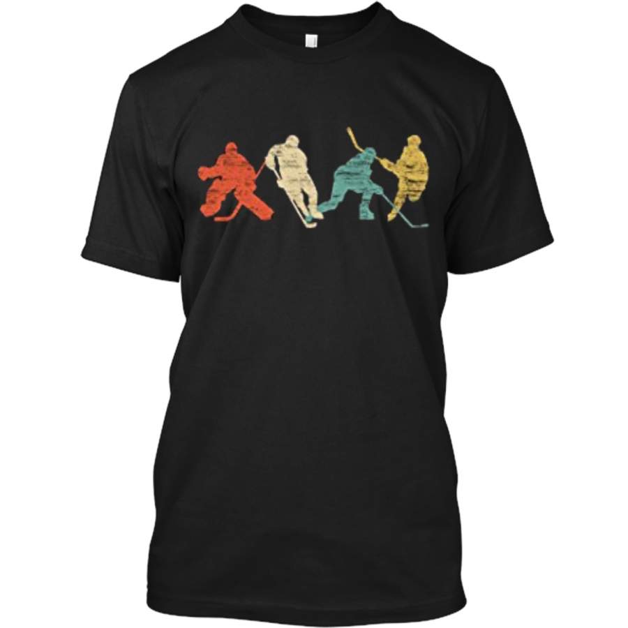 Classic Vintage Style Ice Hockey T-Shirt Custom Ultra Cotton