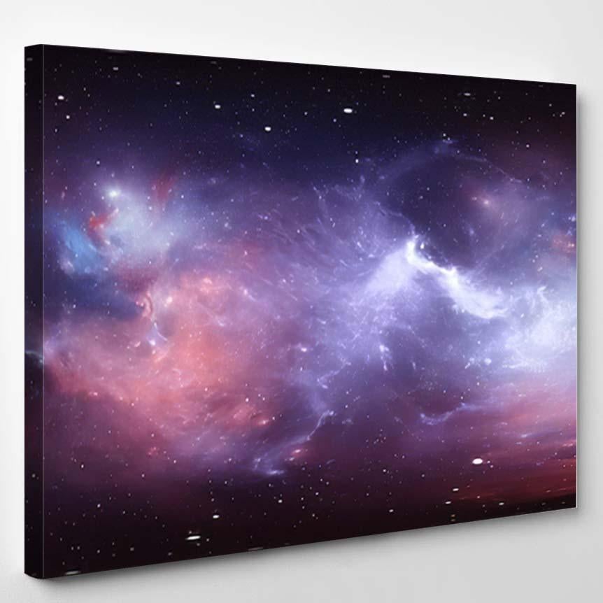 360 Degree Space Nebula Panorama Equirectangular 3 – Galaxy Sky And Space Canvas Print