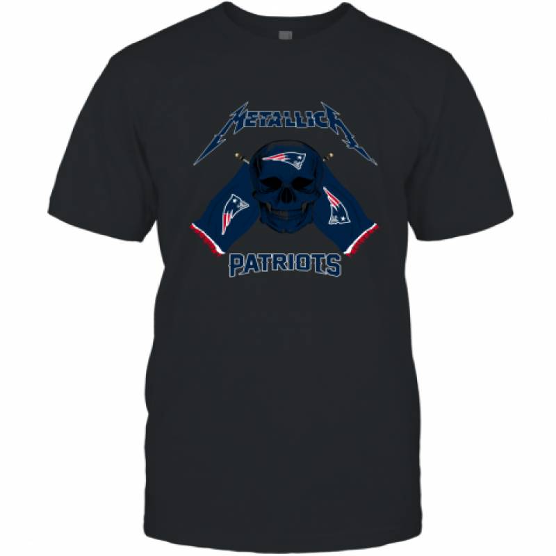 Metallica New England Patriots Skull Flag Shirt T-Shirt