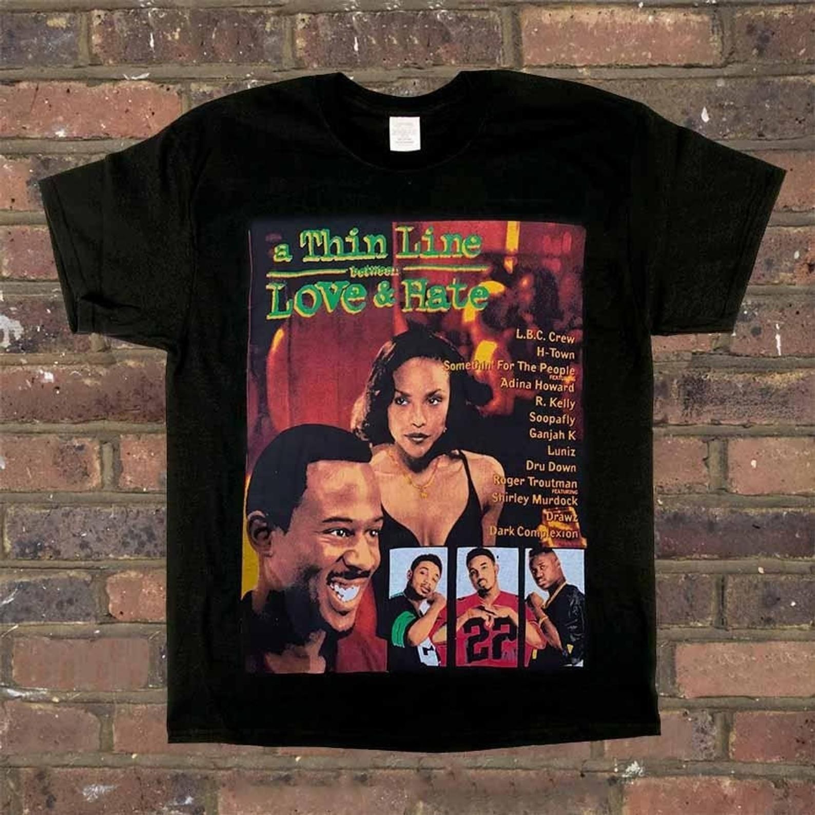 Land Of Nostalgia Crew Thin Line Between Love Hate T-Shirt