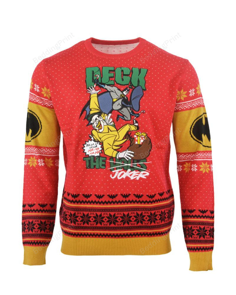 Batman Deck The Halls Christmas Ugly Sweater