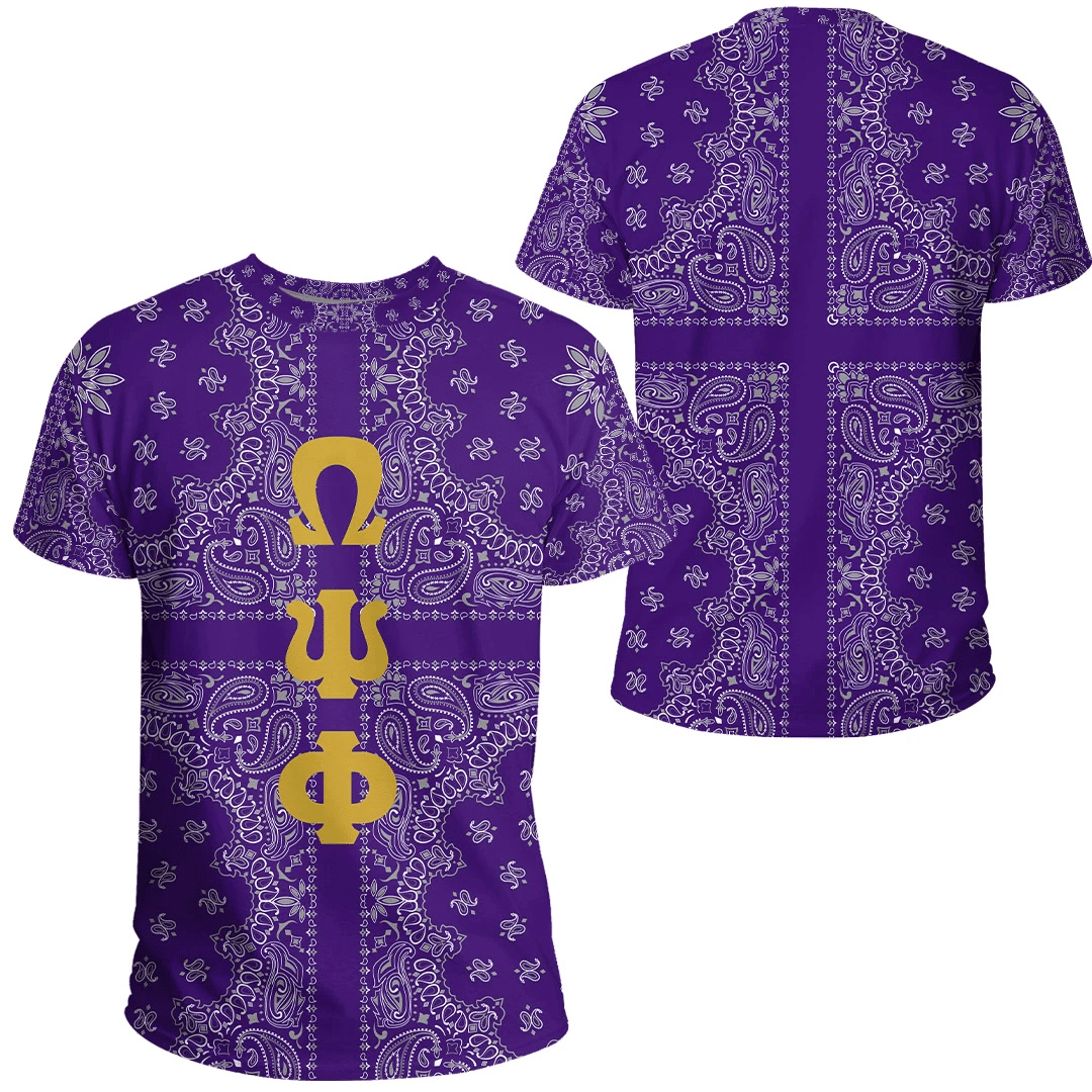 Fraternity Tshirt – Omega Psi Phi Paisley Style Tshirt