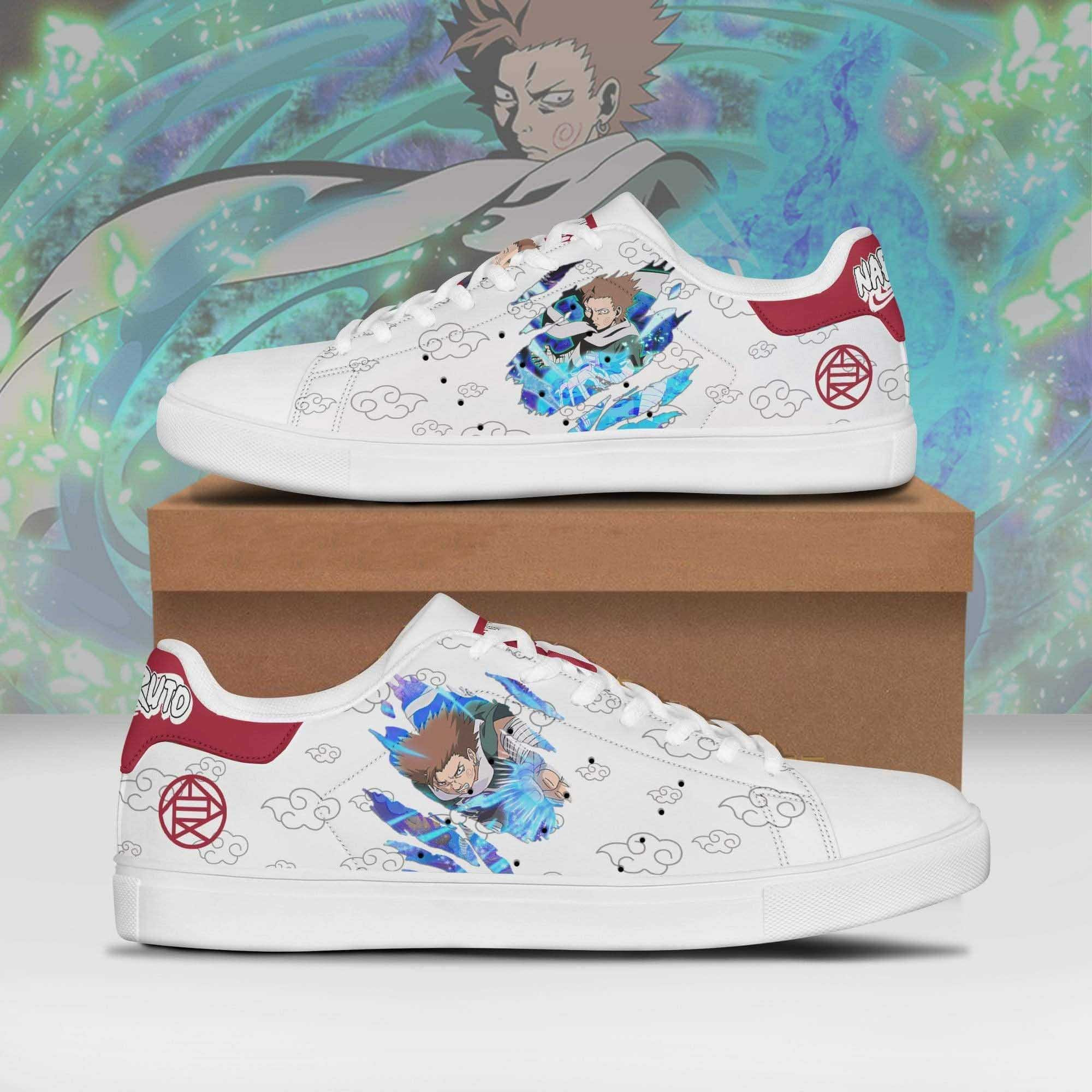 Choji Akimichi Naruto Anime Clown Christmas Gift For Fan Low Top Leather Skate Shoes Sneakers For Man And Women