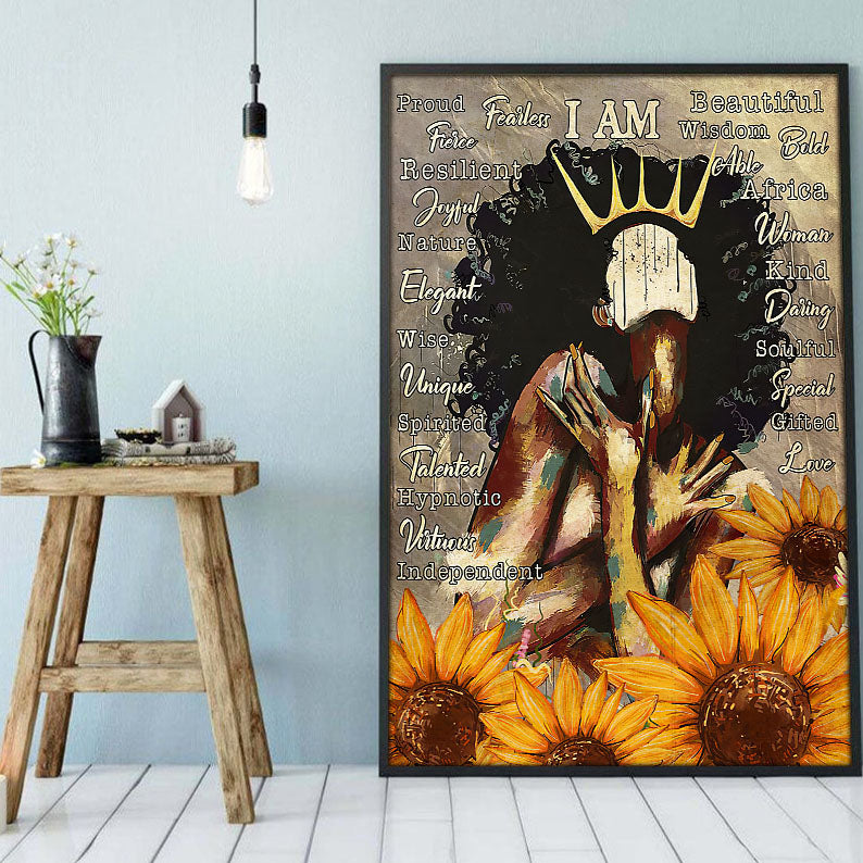 West Africa Custom Canvas Prints Graphic Afrocentric Poster Print Afro Queen Afro Man Elegant Wall Decor At Home