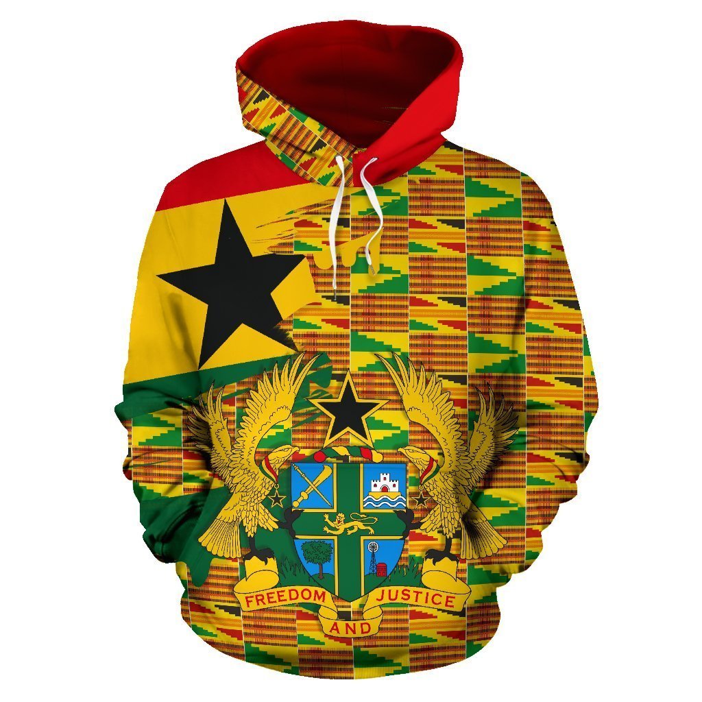 Greek Life Hoodie – Kente Geometrical Pattern Pullover – Gash Style