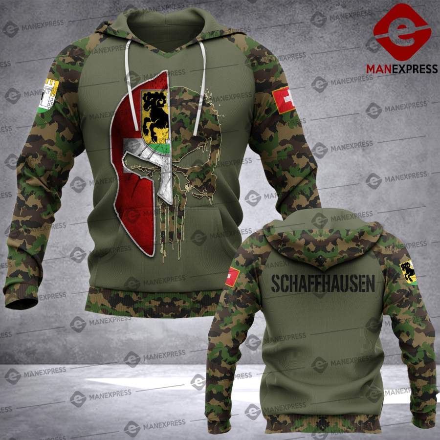 Spartan Schaffhausen – Swiss Camo army Pns 3D printed hoodie NQA