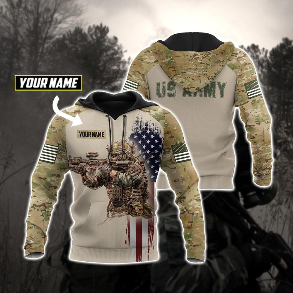 Us Army 3D All Over Printed Shirts For Men And Women Custom Name | Adult | Cn416