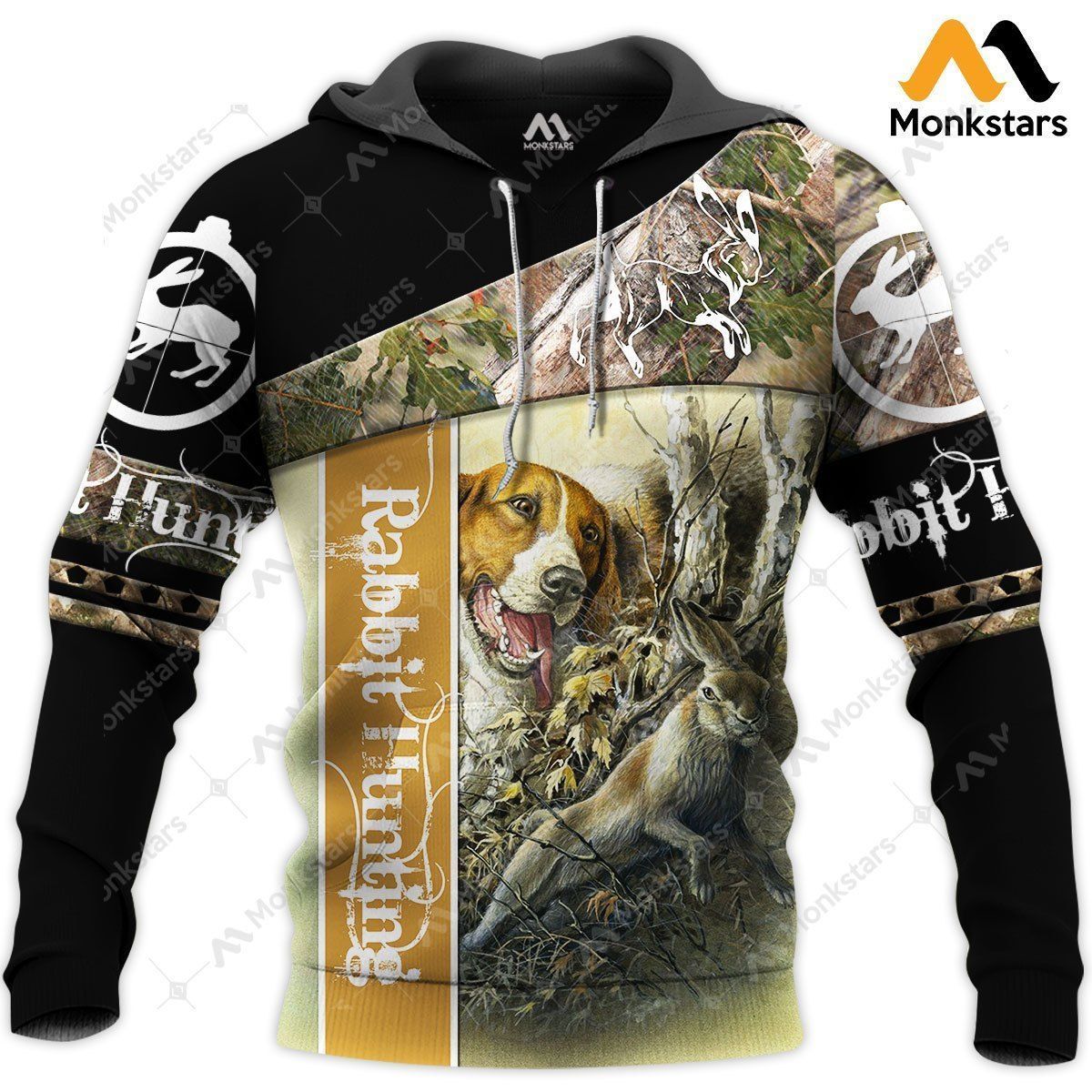 Rabbit Hunting 3D All Over Printed Hoodie