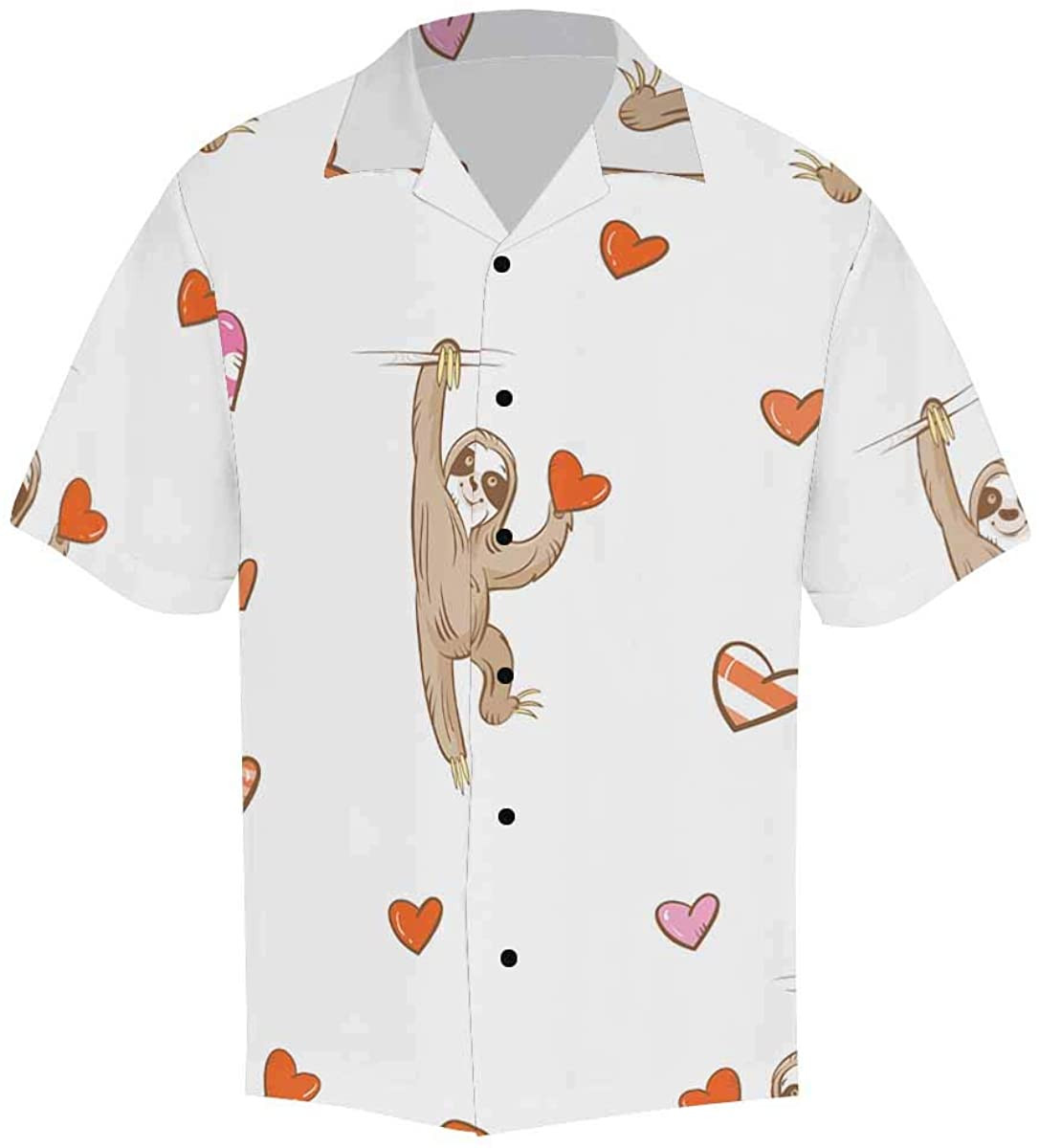 Animal Sloth Tiger Hawaiian Shirt For Him, Her, Boyfriend, Girlfriend, Wife, Husband Valentines Day Gift