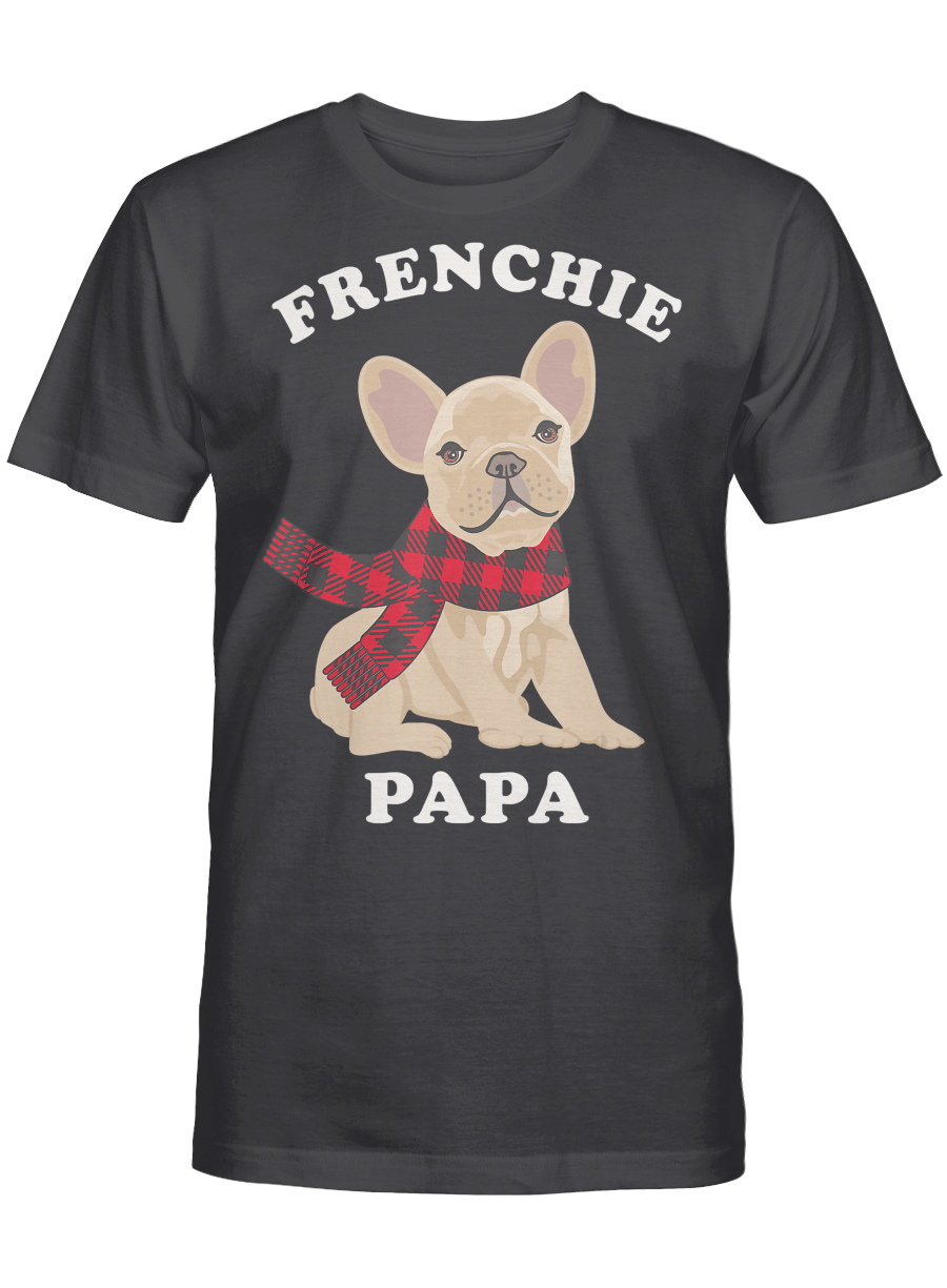 AmazeStyleZ Santa’s Reindeer, Ugly Christmas Sweater, Christmas Gift Ideas, Family Matching Christmas French Bulldog Gift Frenchie Papa T-Shirt