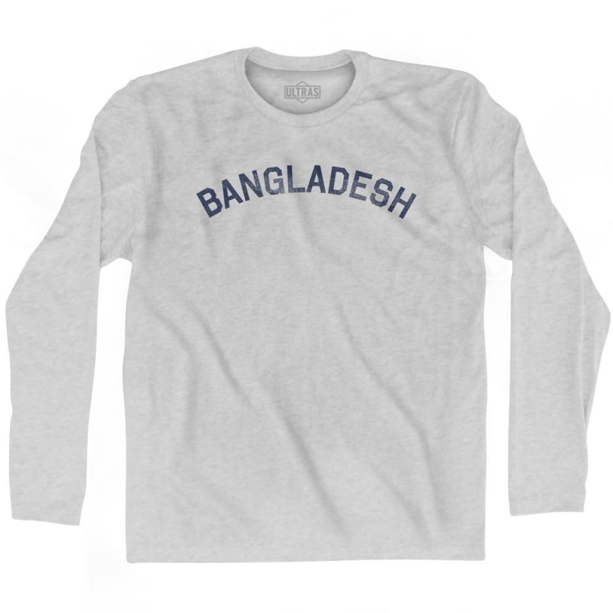 Bangladesh Vintage City Adult Cotton Long Sleeve T-shirt