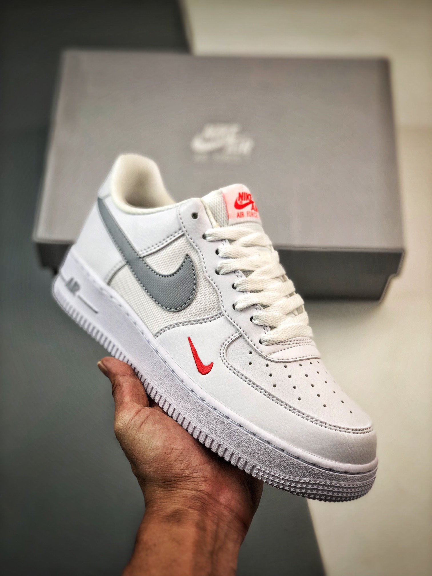 Nike Air Force 1 Low WhiteRedGrey FD9772-100 5340507