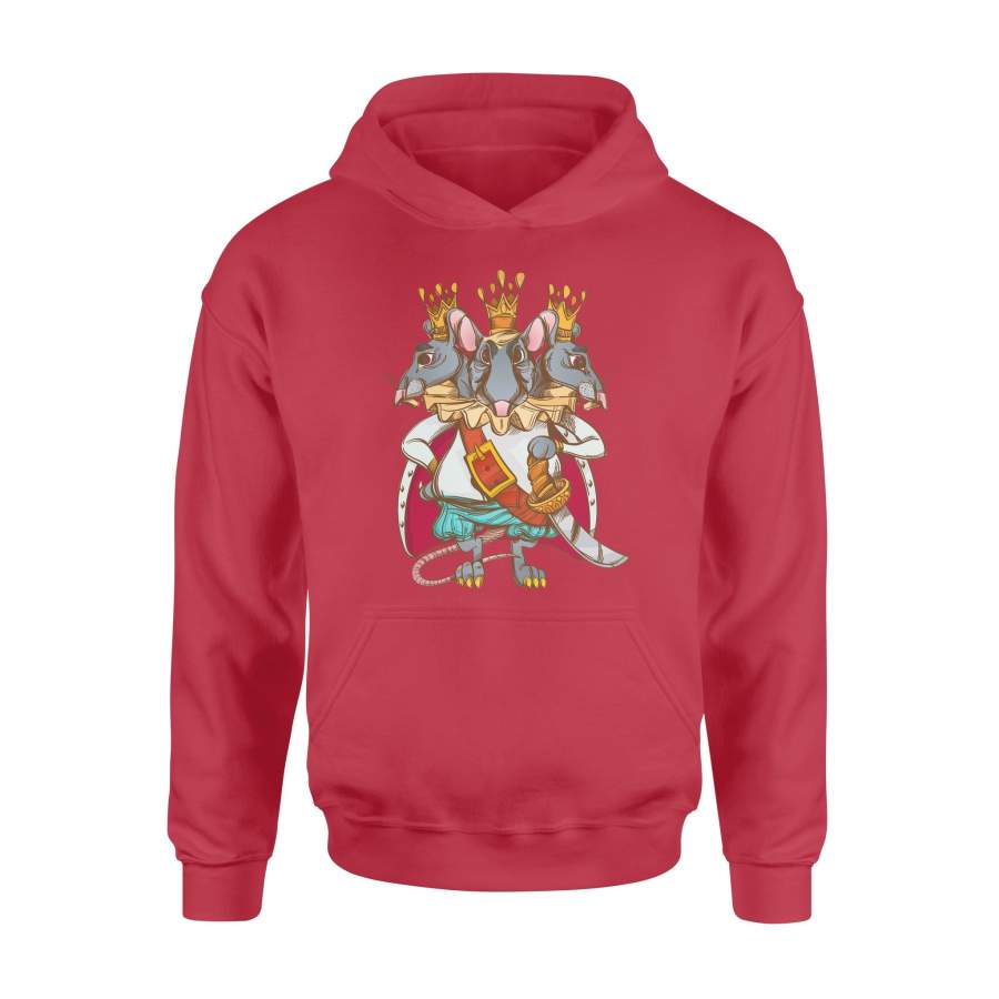 Three King Mouse Fabulous Animal Have Three Crown In Head – Standard Hoodie