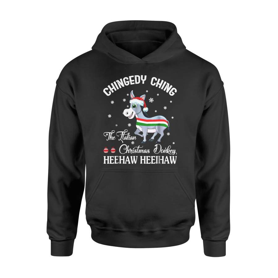 Christmas gift idea Dominick The Xmas Donkey – Italian T-Shirt – Standard Hoodie