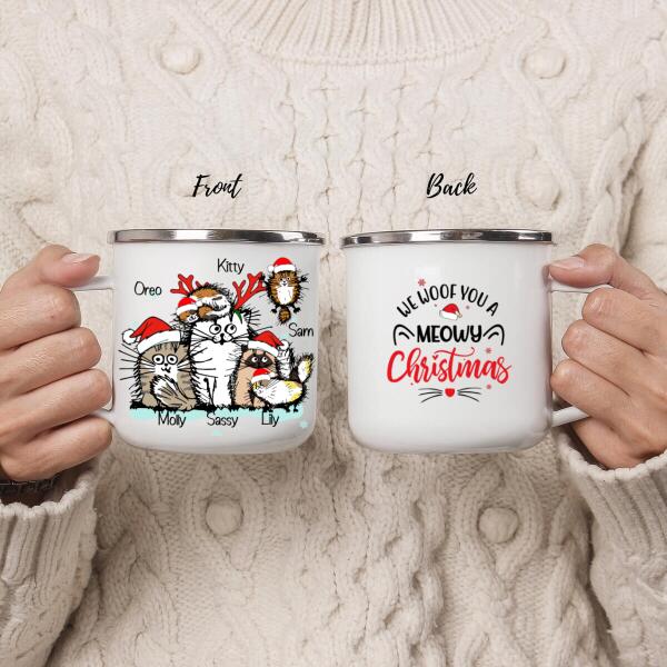 Personalized Mug, Funny Cats – Up To 6 Cats, Christmas Gift For Cat Lovers