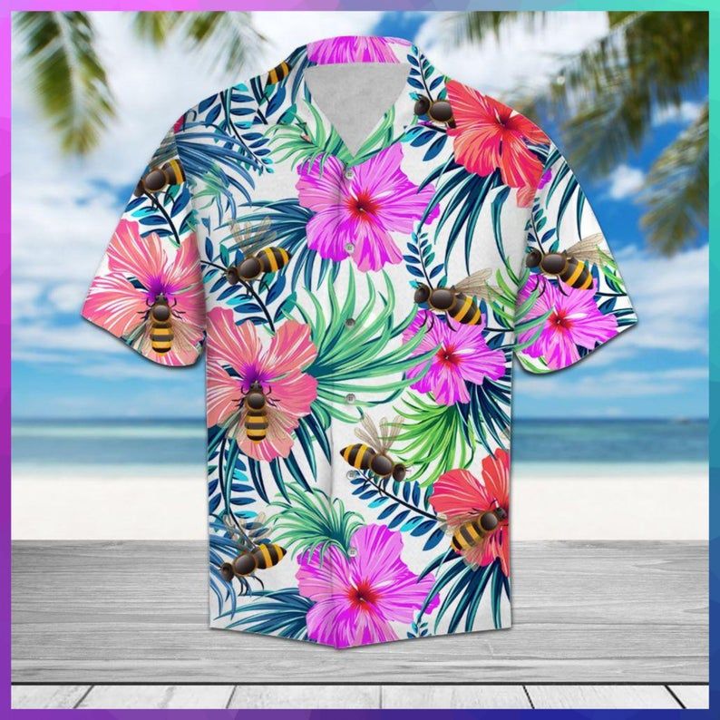 Bee Multicolor Best Design Hawaii Shirt Ha8610