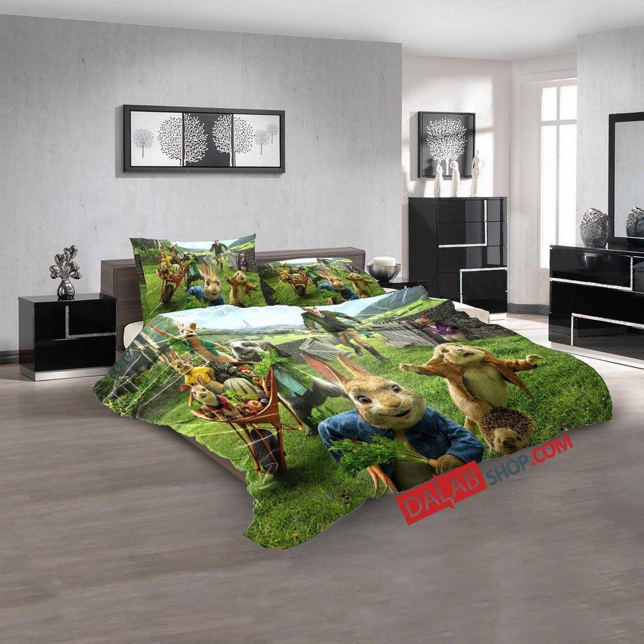 Movie Peter Rabbit N 3D Customized Duvet Cover Bedroom Sets Bedding Sets