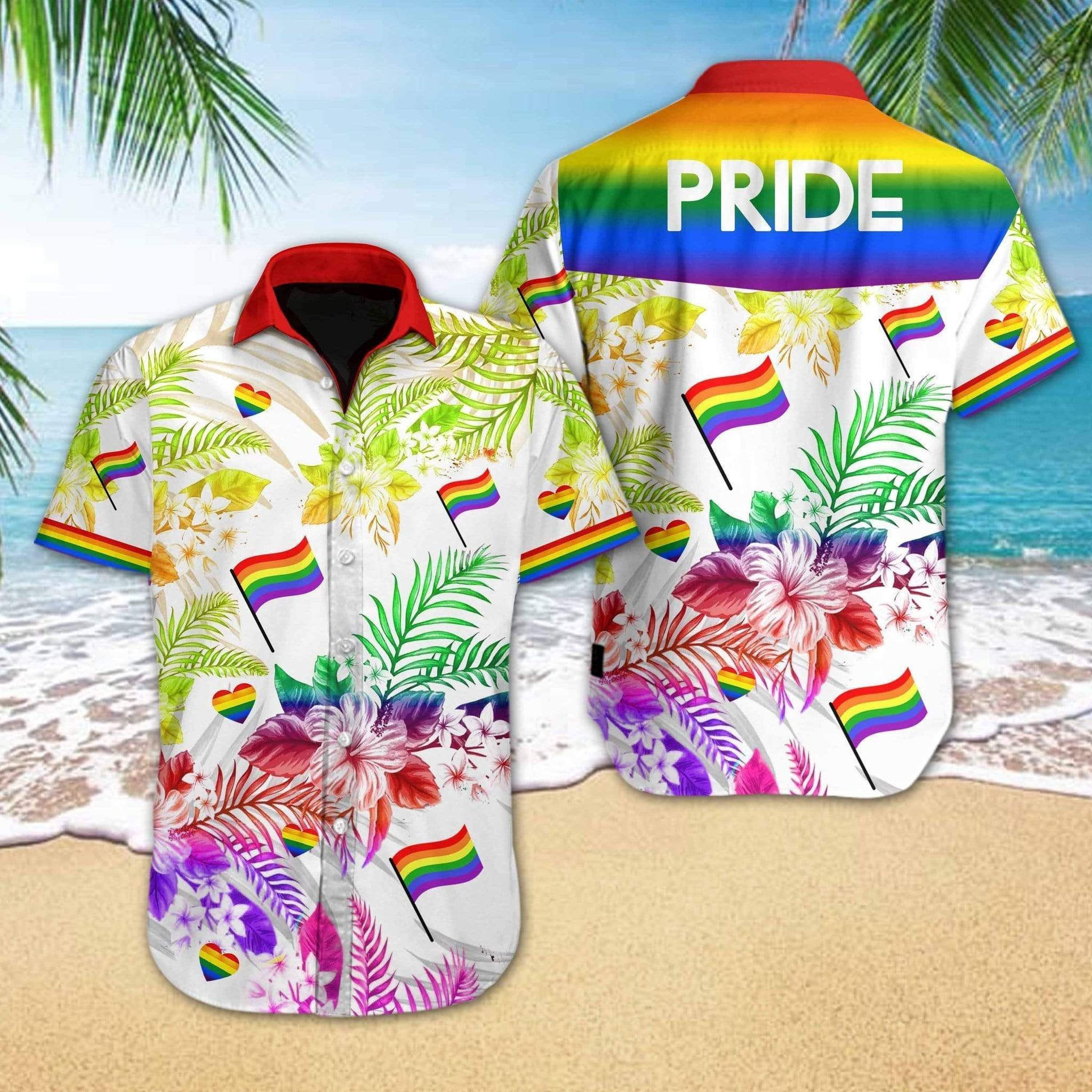 Felacia Lgbt Pride Tropical Full Printing Hawaiian Ha92954